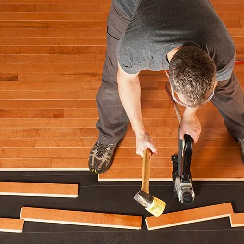 HardwoodInstallBlock Hardwood installation | Hernandez Wholesale Flooring